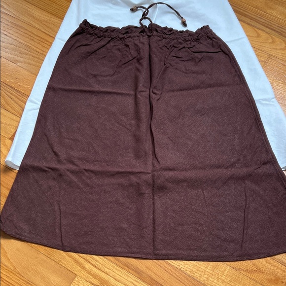 H&M Women’s Elastic Waist Midi Skirt - Black, Brown, White - Picture 5 of 6